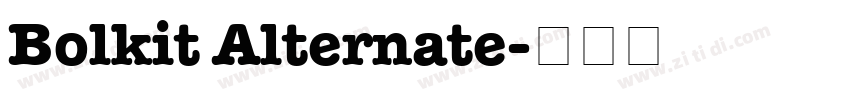 Bolkit Alternate字体转换